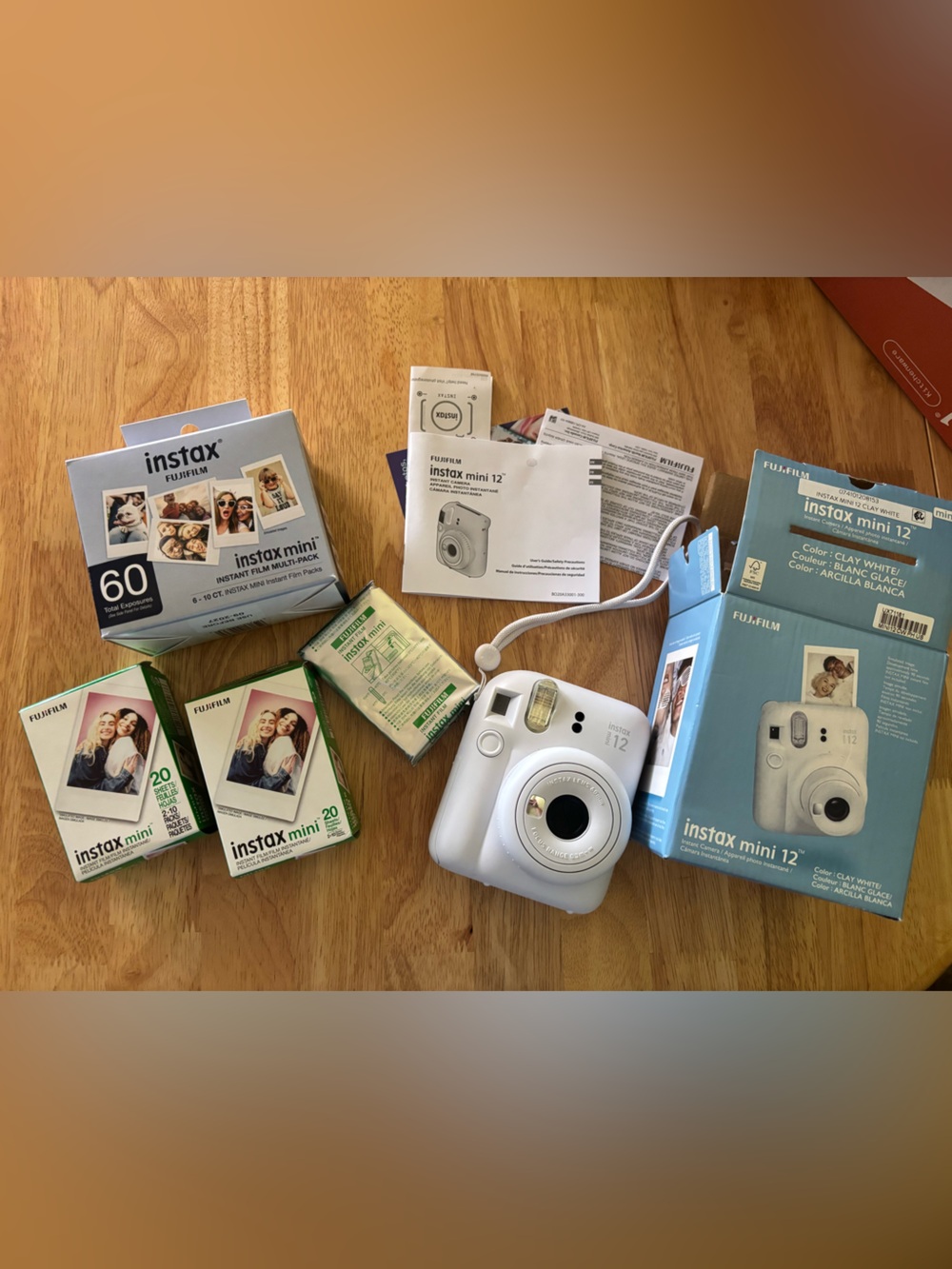 Fujifilm Instax Mini 12 Instant Camera - Clay White